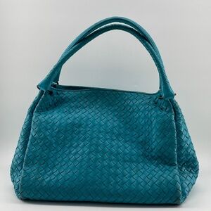 Bottega Veneta  Parachute Blue Hand Bag